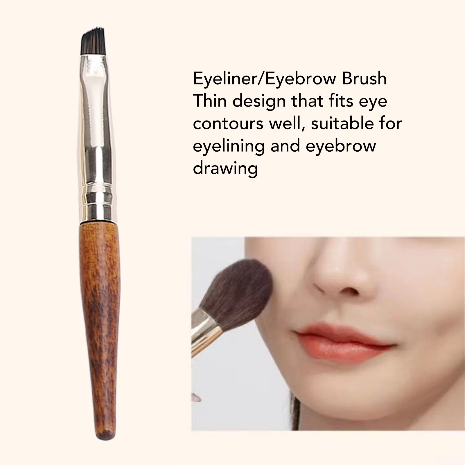 9Pcs Makeup Brush Set Portable Powder Contour Blush Blending Eyeshadow Eyeliner Eyebrow Brushes For Travel