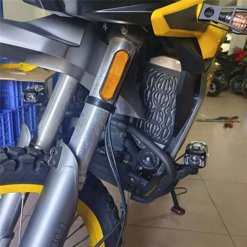 AEA7-Motorcycle Accessories Radiator Guard Grille Cover Protector Cooler Protection For Loncin Voge 300 Rally 300 300Rally