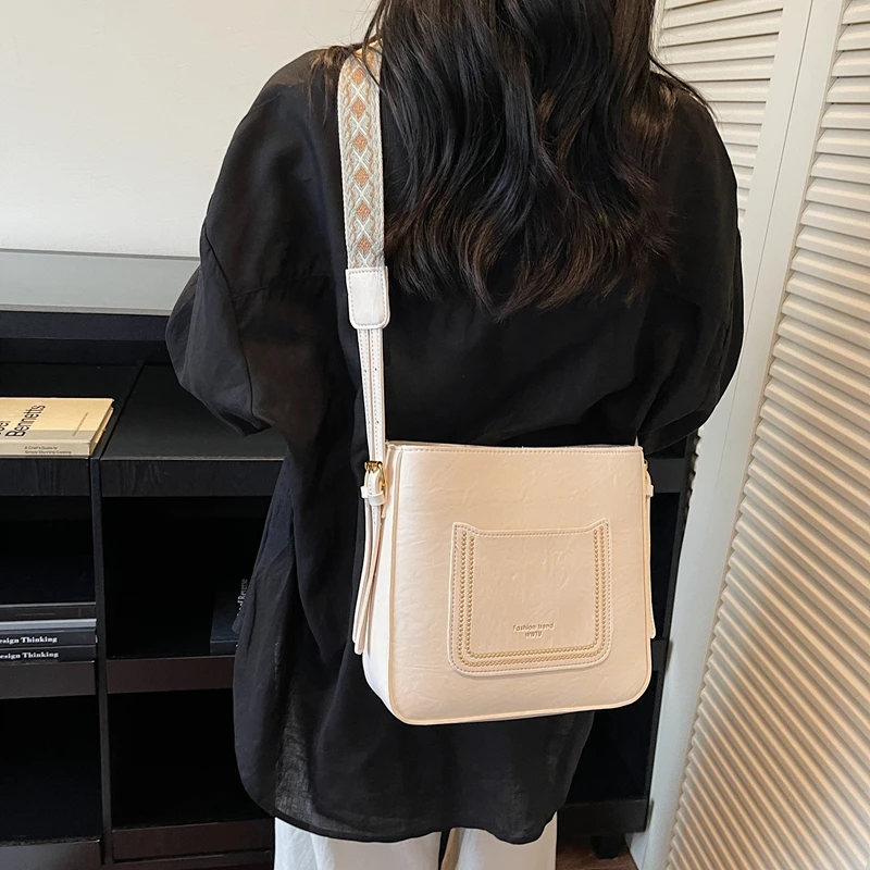 

Женская роскошная кожаная классическая модная удобная сумка через плечо Элегантная дизайнерская сумка через плечо для повседневной шикарной носки