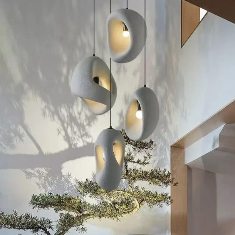 Nordic Style Staircase Pendant Lights Simple Creative Duplex Chandeliers Stairc…