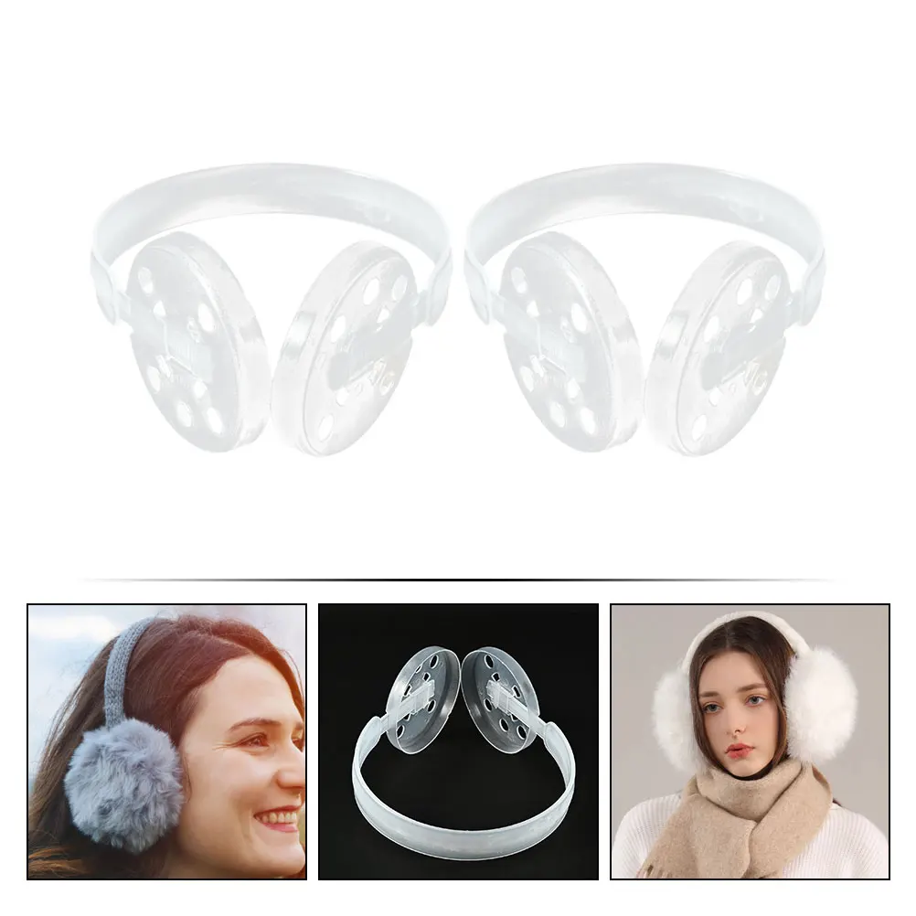 

4 Pcs Earmuff Frame Holder Winter Accessories DIY Warm Shelf Child Plastic Material Sturdy Useful Excellent Practical Simple