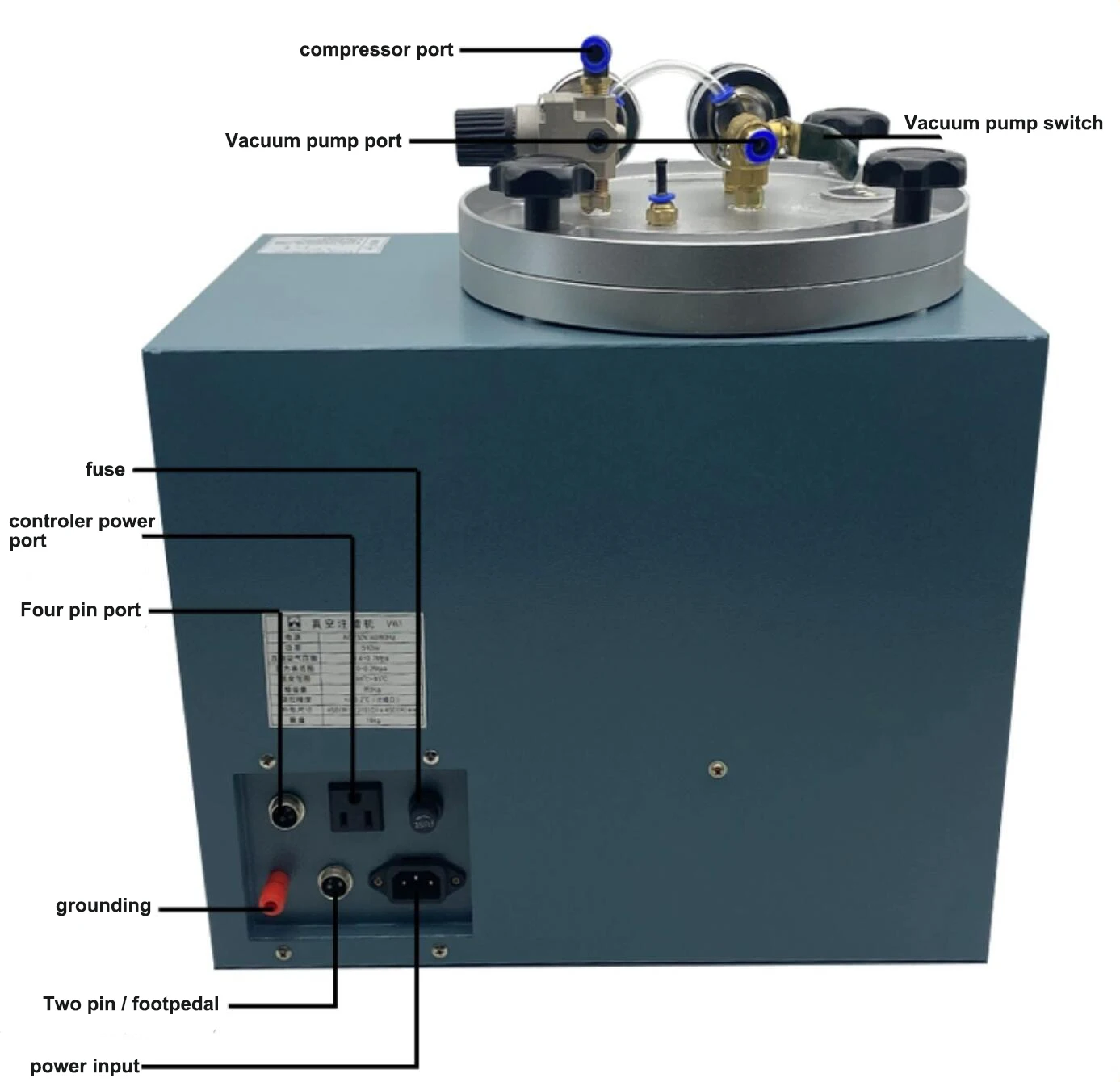 Imagem -02 - Máquina de Injeção de Cera para Joalheria Injetor de Cera 510w 3kg