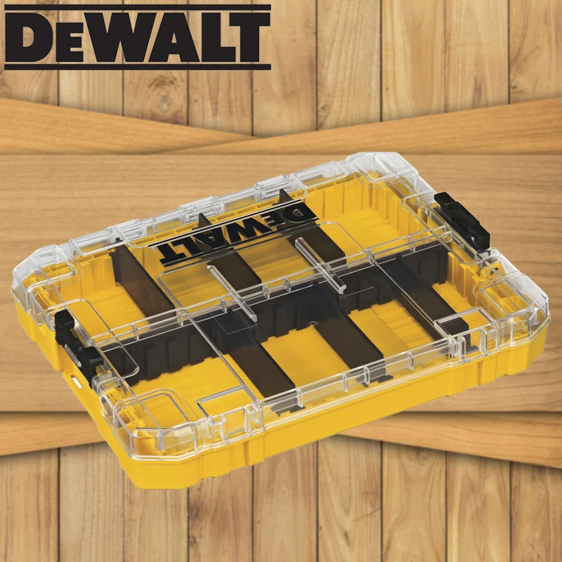 DEWALT DWAN2190 Large Tough Case 220*170*32MM Internal Partition Detachable Parts Drill Bit Hand Tool Accessories Storage Box