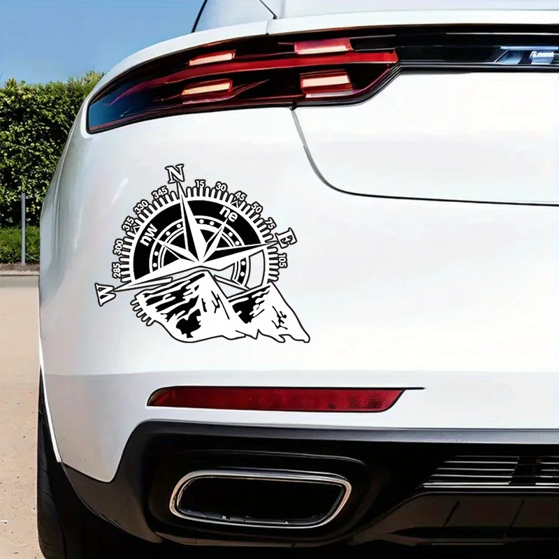Nautical Compass Sticker Waterproof Vinyl Decal Explorer Self Adhesive Car Truck Motorcycle Laptop Body Scratch Cover Decor