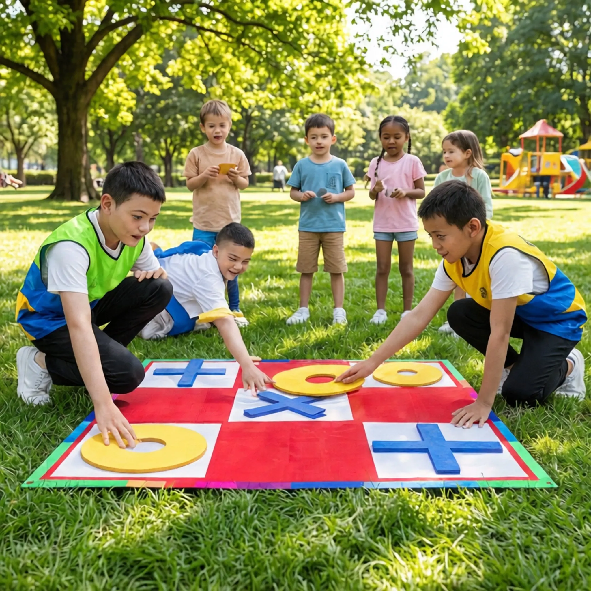 لعبة شطرنج XO عملاقة تفاعلية للعب في الداخل والخارج، ألعاب ترفيهية لبناء فرق العمل للأطفال والكبار، هدايا للحفلات والكرنفالات