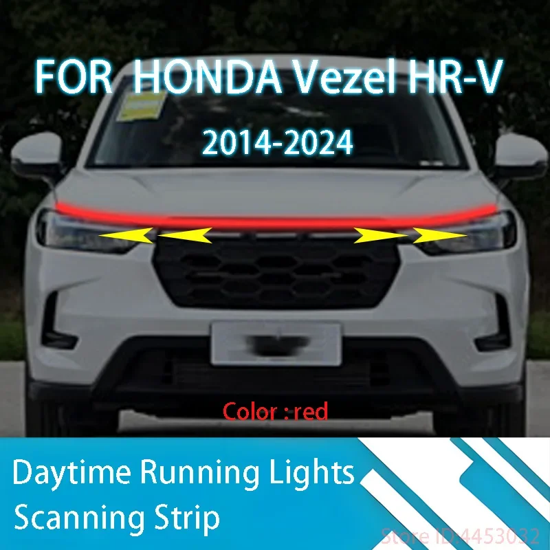 59 Inches Daytime Running Lights FOR HONDA Vezel HR-V 2014-2024 DRL Car Fog Lamp Auto Daylights Headlights With Start Scan