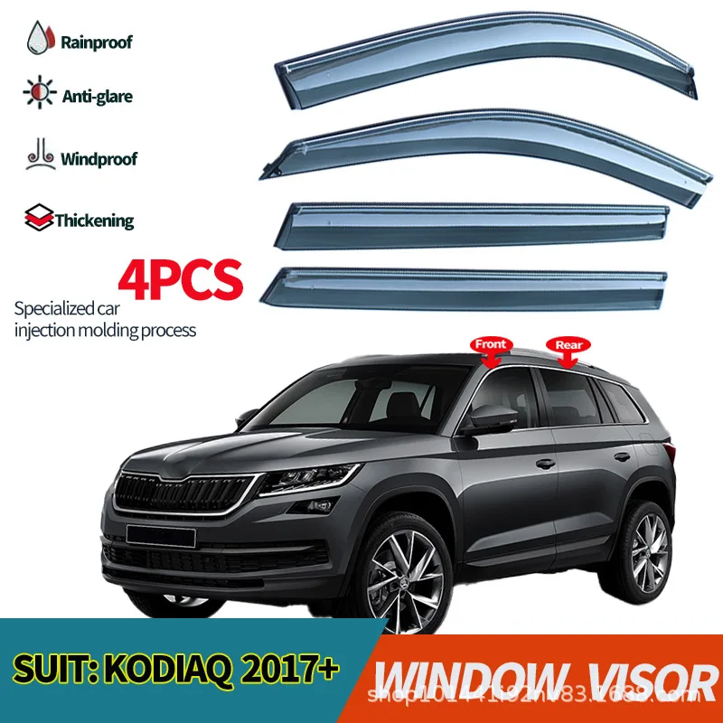 

Suitable for Skoda Kodiaq rain or shine weather shield Skoda Kodiaq 2017+ Window visors