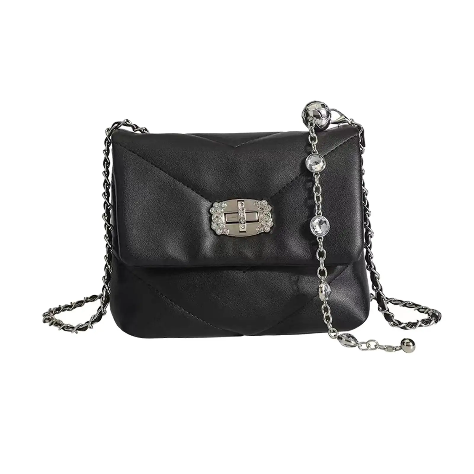 

Crossbody Bag for Women Handbag PU Leather Crossbody Purse Exquisite Chain Bag Shoulder Bag for Shopping Casual Street Travel