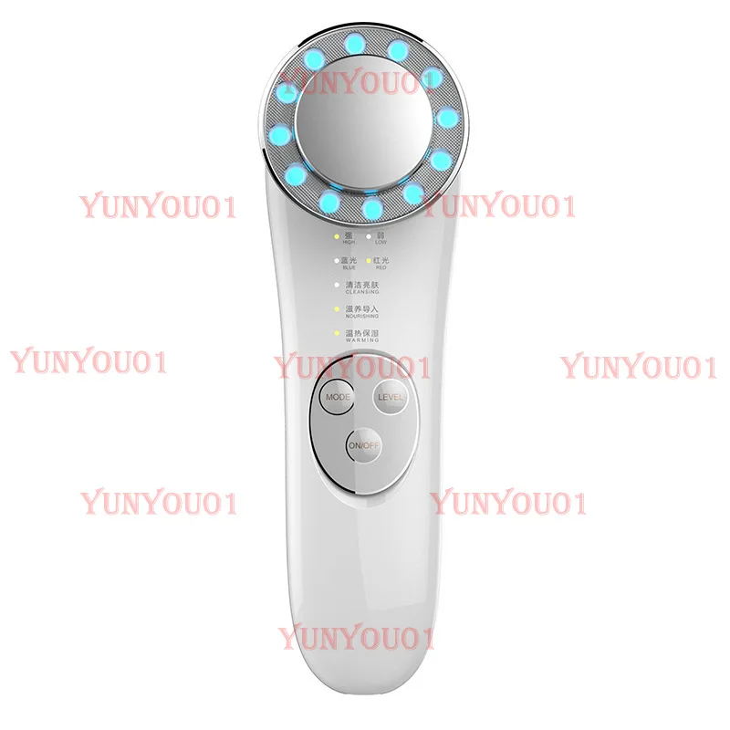 Heat Introducer Multifunctional Color Light Instrument Microcurrent Massager Pore Shrinkage and Skin Rejuvenation