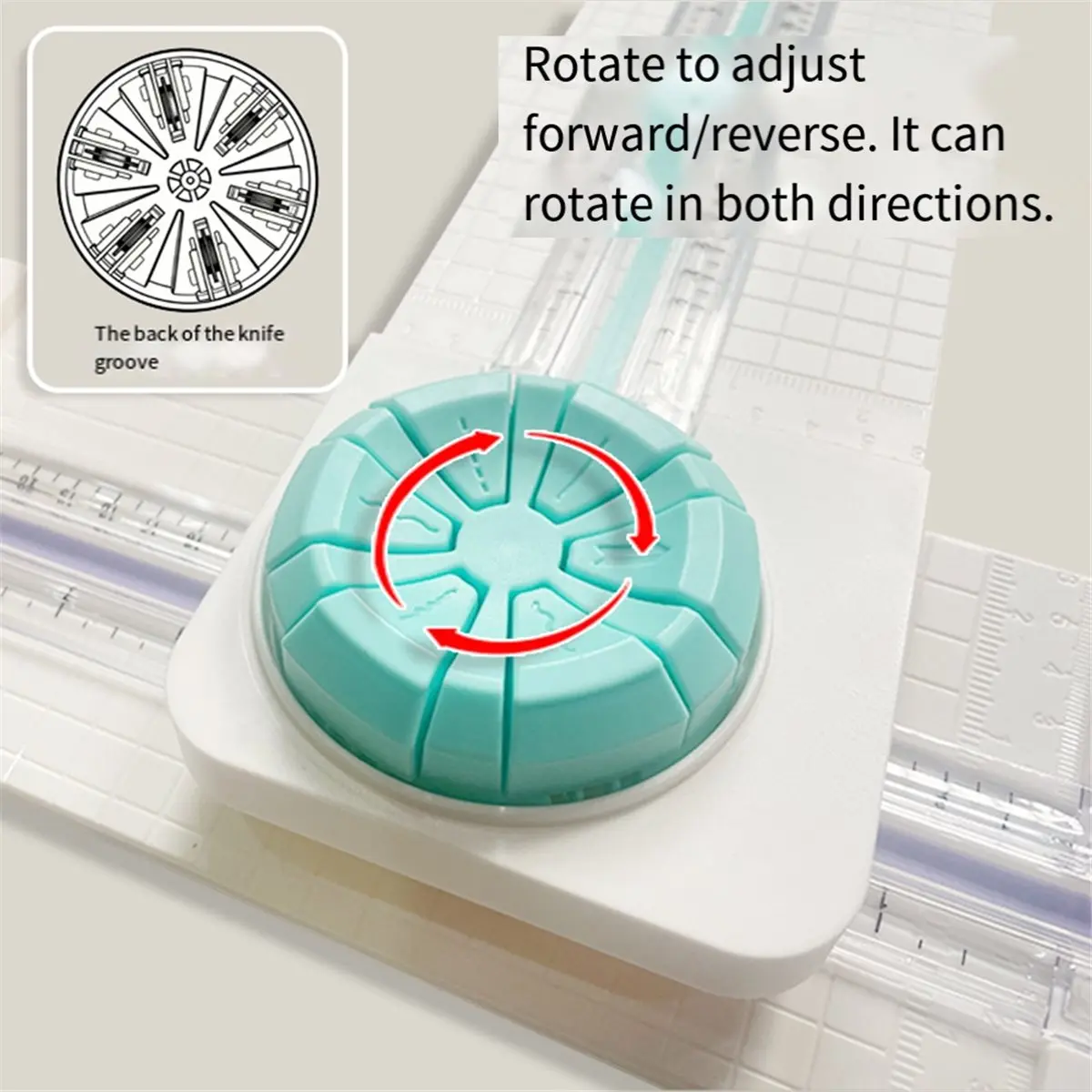 Multi-Function Paper Cutter Creasing Machine 360-Degree Rotary Paper Cutter 6 in 1 for Hand-Cutting Card Art Tools