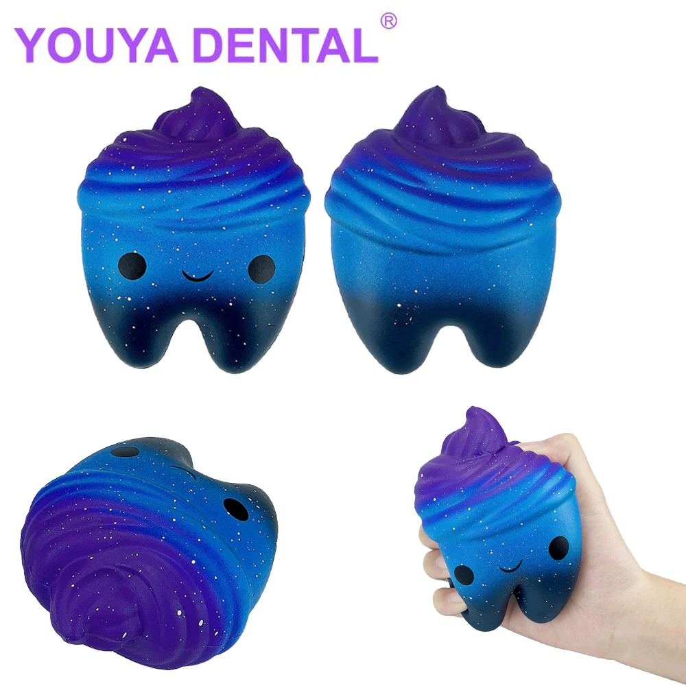 1Pcs Dental Teeth Shape Squeeze Toys Gift Cute Cartoon Slow Rising Hand Spinner Antistress Squishy Toys Tooth Pendant Kids Gift eiyuden chronicle rising ps4