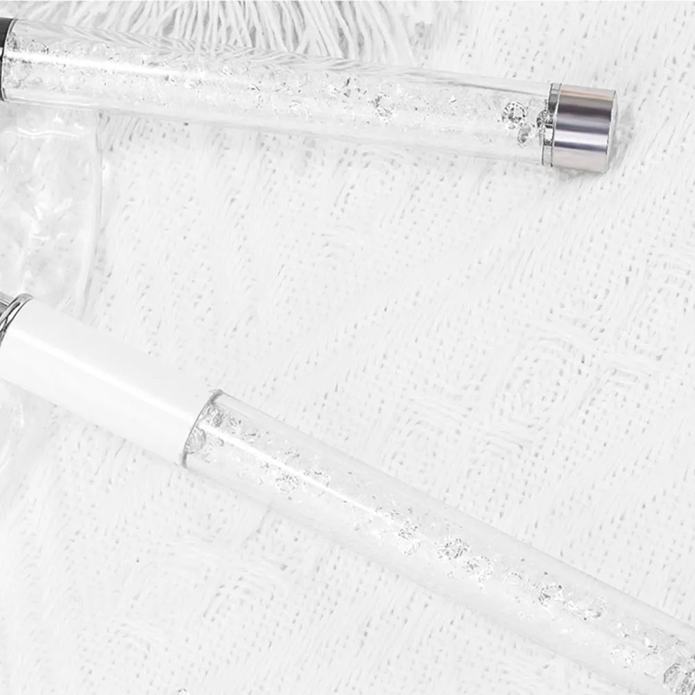 

2pcs Art Pens Long Handle Manicure Drawing Tool For Diy Flower Design Durable Nail Carving Pen Nail Art Supply