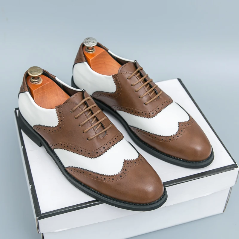 جديد الرجال الكلاسيكية كتلة أحذية من الجلد الرجال الدانتيل يصل الأعمال العلامة التجارية الصغيرة أحذية من الجلد الأمريكية شهم الأحذية الاجتماعية أحجام 38-46