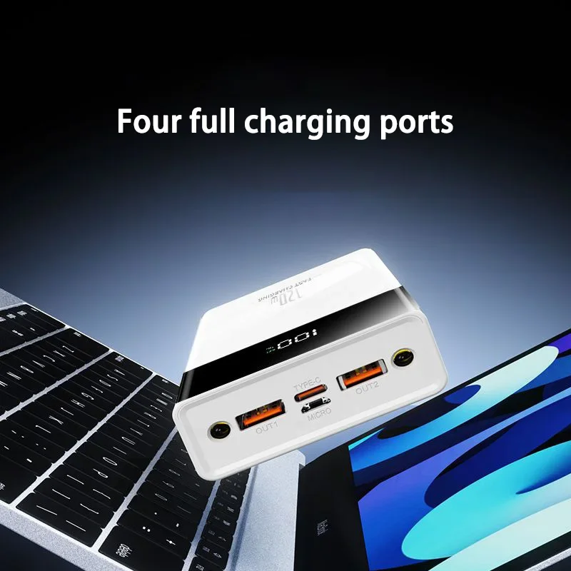 120W 200000mah Large Capacity Power Bank Super Fast Charging Powerbank Portable Battery Charger For Iphone 14 15 Samsung Huawei