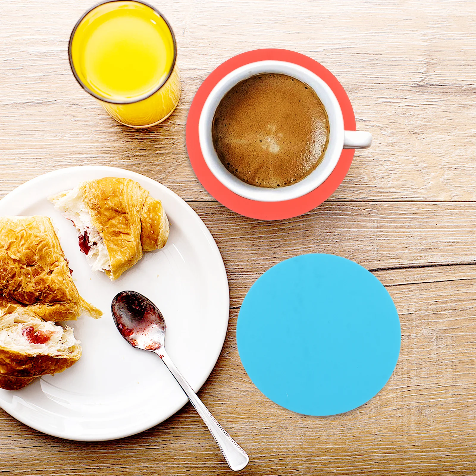 

4Pcs Food Grade Silicone Pads Non-Slip Bottle Opener Kitchen Gadget Elegant Design for Women Bottle Opener Silicone Pads