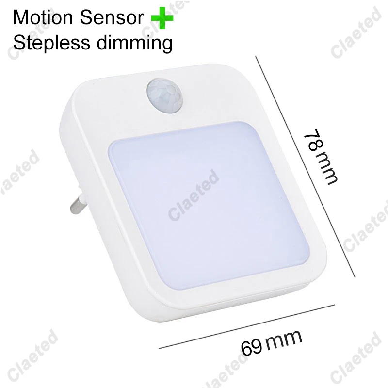 Imagem -06 - Luz Noturna Sensor de Movimento com Luz Led Plugue da ue Lâmpadas Luz Noturna Infantil sem Fio Lâmpada Noturna para Mesa de Cabeceira Quarto