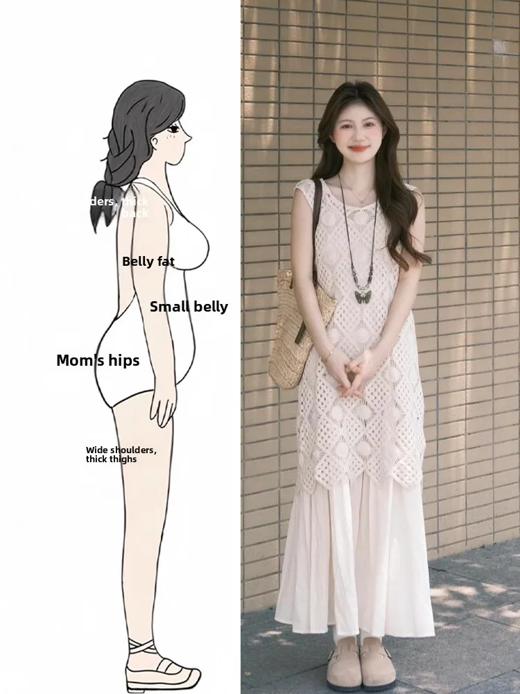 

Потрясающий женский комплект с открытыми рукавами, летний комплект большого размера Vaion Sle, красивый костюм из двух предметов, круглая полиэфирная ткань