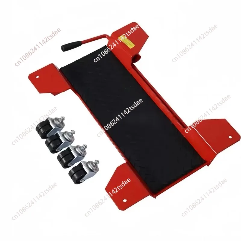 Motorcycle Moving Carrier, Moving Dolly Trolley Platform with 360 Degree Casters Trailer for Motorbike Centre Stand