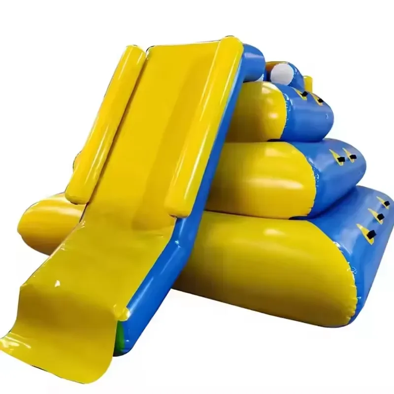 Hualong Giant Inflatable Water Slide for Outdoor Swimming Pool Summer Fun Single Channel Slippery Slide for Kids and Adults