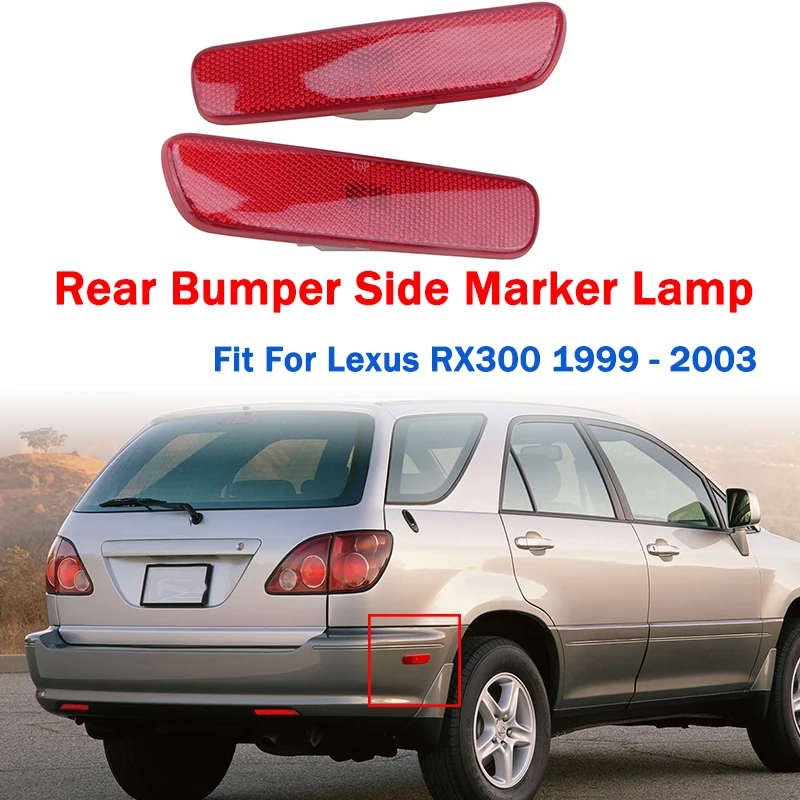 Rhyming Rear Bumper Side Marker Lamp LED Red Brake Indicator Stop Signal Light Fit For Lexus RX300 1999 - 2003 Car Accessories