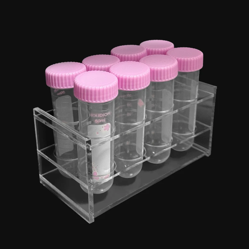 15/50mL Conical Plastic Centrifuge Tubes With Screw Caps Flat Pointed Round Vials and Sample Lab Containers Lab Centrifuge Tubes