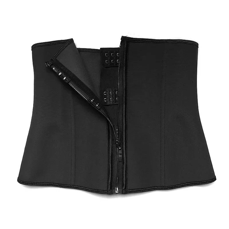 Women Tummy Control Postpartum Latex Waist Trainer Shapewear Zipper Underbust Corset Hourglass Body Shaper Cincher Slimming Belt