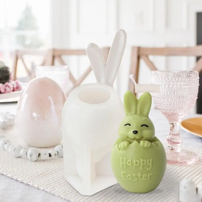 Bunny Chocolate Mold Rabbit Bunny Cake Baking Mold Rabbit Cake Fondant Easter Decorations Easy To Release Home Kitchen Use