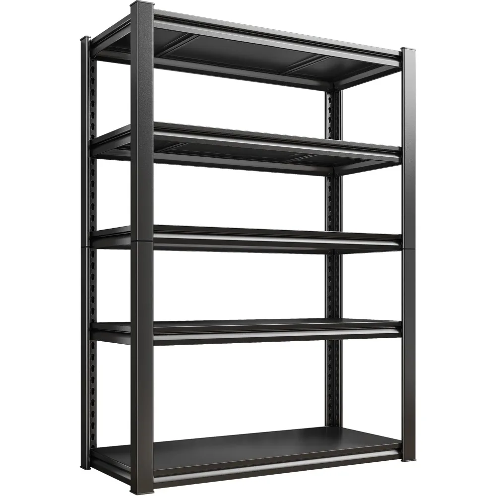 

Storage Shelves 2000LBS Garage Shelving Heavy Duty, 5-Tier Adjustable Garage Shelves, Metal Shelving for Garage, Basement