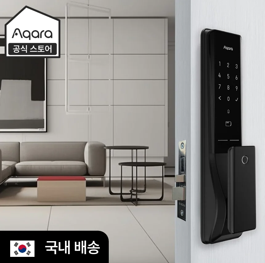 [한국본사정품] Aqara 아카라 스마트 도어락 K100 셀프설치 도어록 iot 국내 AS