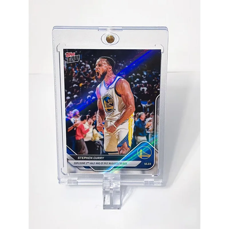 DIY Topps Now Stephen Curry Rainbow Foil Refraction Cards Golden State Warriors Cards Rare Basketball Collectible Cards