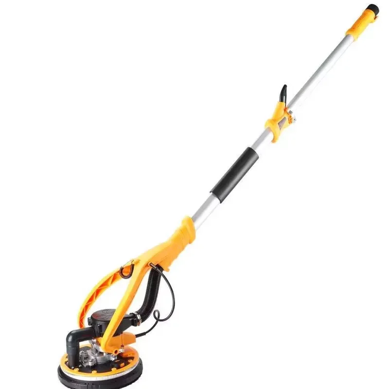 Brushless electric drywall grinder 850W with vacuum dust collector, adjustable speed 225mm grinding disc, super coarse sand