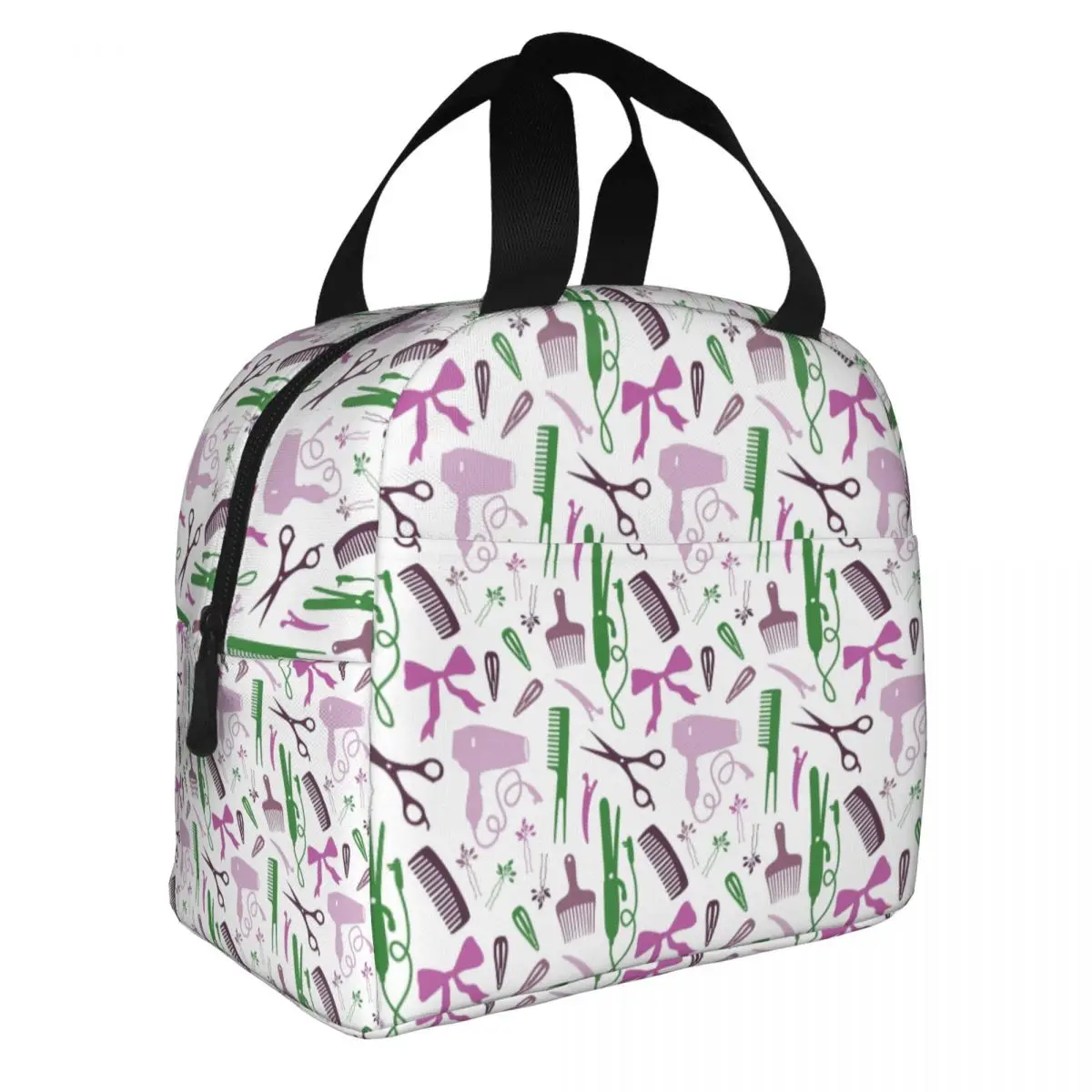 Custom Salon Hair Dressing Tool Insulated Lunch Bag Camping Travel Hairdresser Barber Resuable Thermal Cooler Bento Box Women
