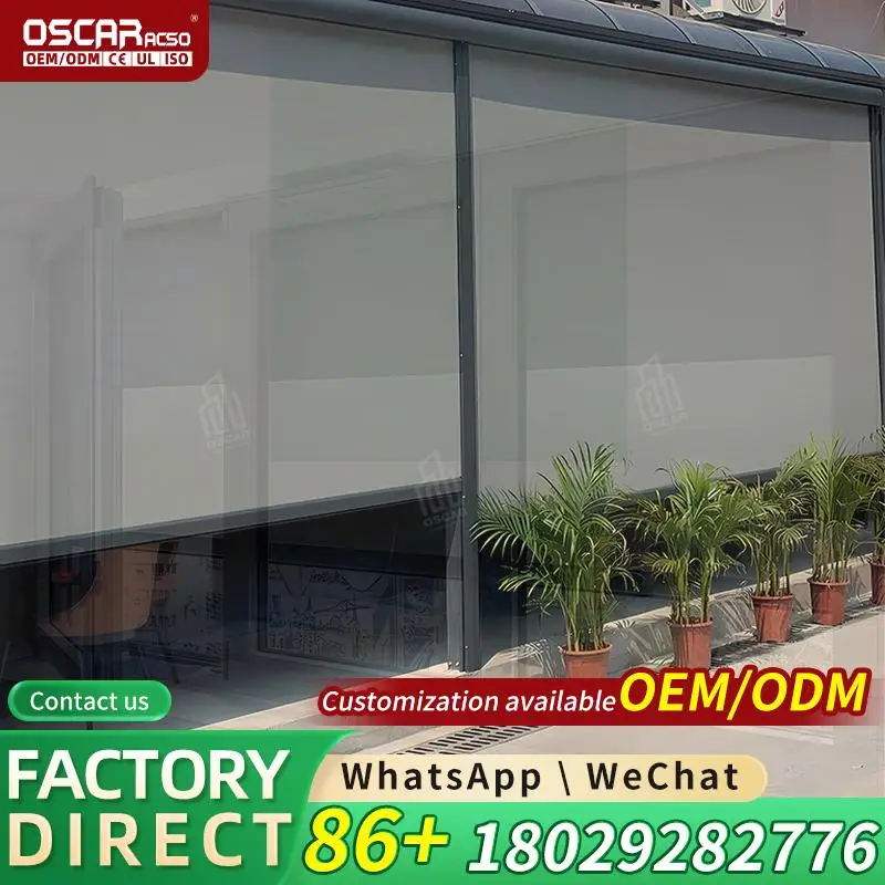 Intelligent Electric Foldable Canopy Offering Shade Rain Protection Ideal for Beach Garden Patio Use Rolling Blind