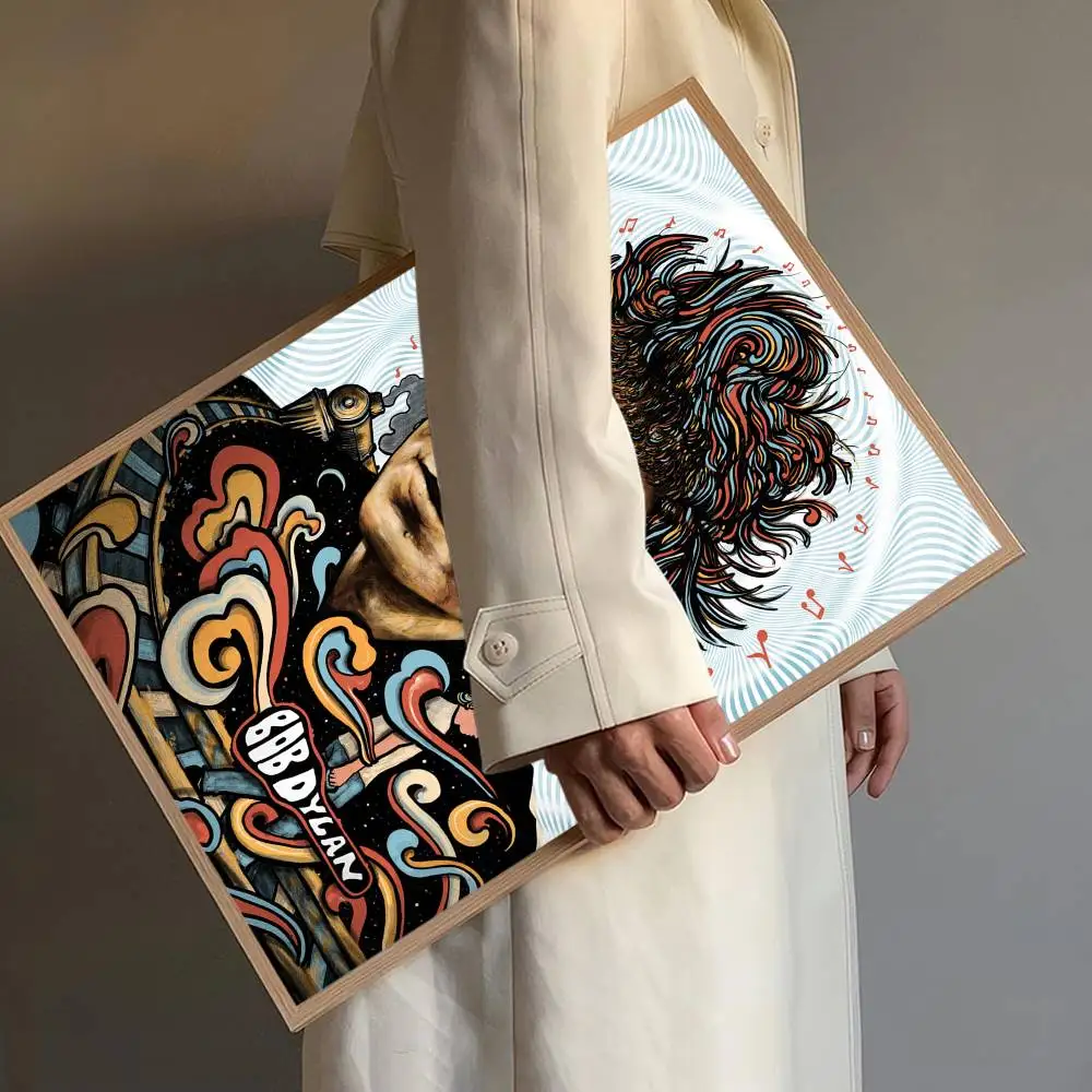 المغني B-Bob ديلان مغني الراب DIY لزجة ملصق مقاوم للماء ورقة ملصق مقهى بار ملصقات جدار اللوحة #6