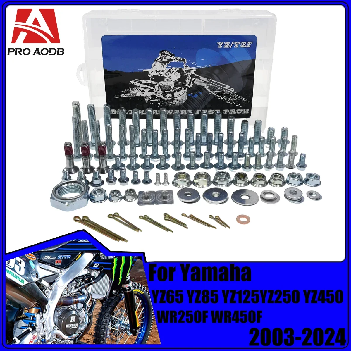 Motocross screw Hardware Bolt Full Plastics Fastener Kit For Yamaha YZ WR 65 85 125 250 For KTMXCF SXF EXC SX XC  EXCF Dirt Bike