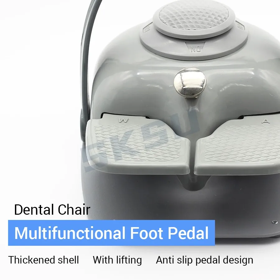 Dental Chair Unit Foot Pedal Switch, 4-Way Control (UP/DN/BU/BD) with Air & Water Outlet, Dental Replacement Accessory