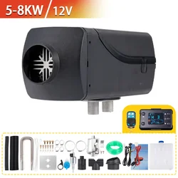 12V Diesel Air Parking Heater Split Unit Diesel Heater 5-8KW Upgrade LCD Switch And Remote Control Integrated Machine Set