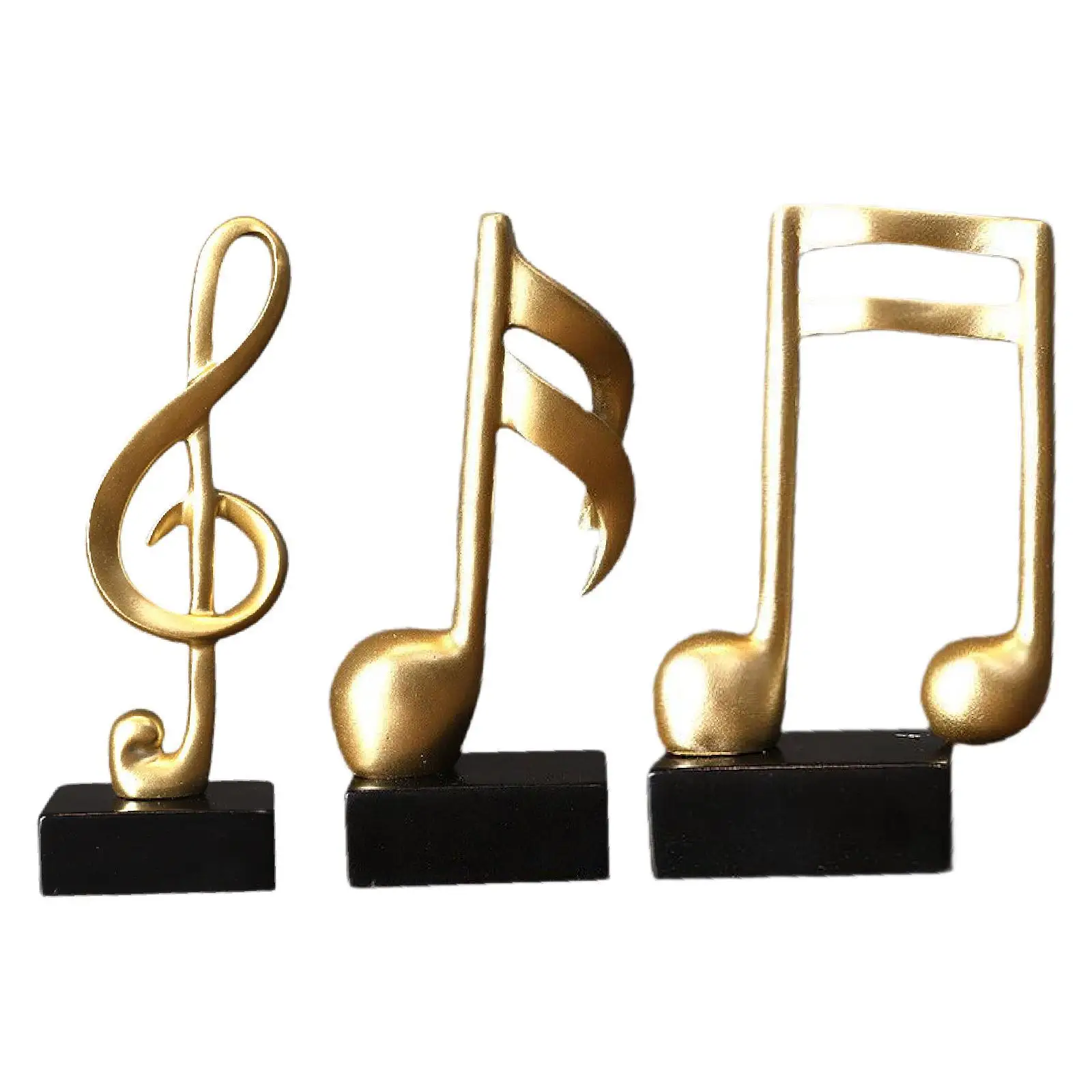 Music Note Sculpture Collectible Simple Creative Musical Figurine Desktop