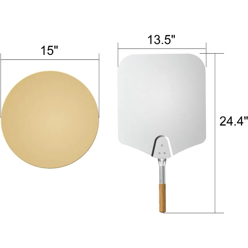 Kit combinato girarrosto e pizza multiuso in acciaio inossidabile per griglie a carbone Weber da 22 pollici