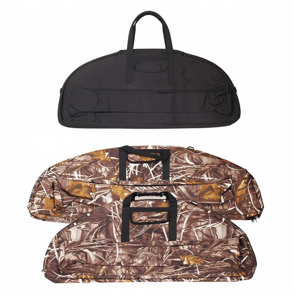 Canvas Compound Bow Case For Hunting Archery Tactical Gear Bag Portable Shoulder Handbag Outdoor Protective Pack