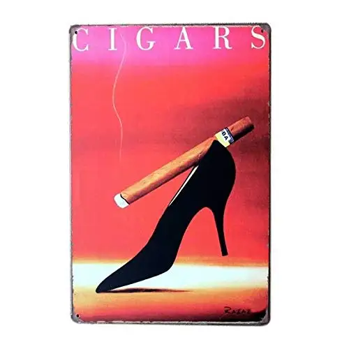 Vintage Metal Sign Tin Sign Cigars High Heels Home Bar Kitchen Garden Wall Decor Signs s