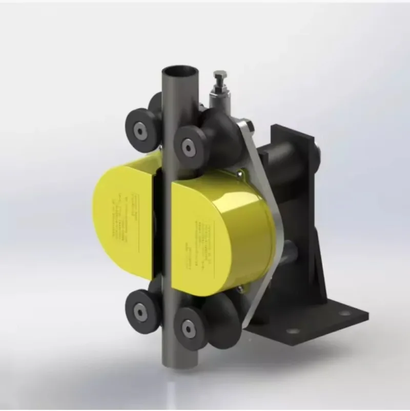 Eccentric Wheel Instant Anti Fall Safety Brake for Cargo Lift, Speed Difference Fall Arrest Gear for Goods Hoist Shaft Frame