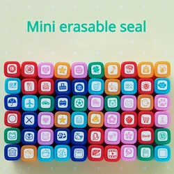 Mini Erasable Signet Quick Drying No Trace Erase Cute Pattern Press Seal Handmade DIY Children's Gift Diary Decorative Seal