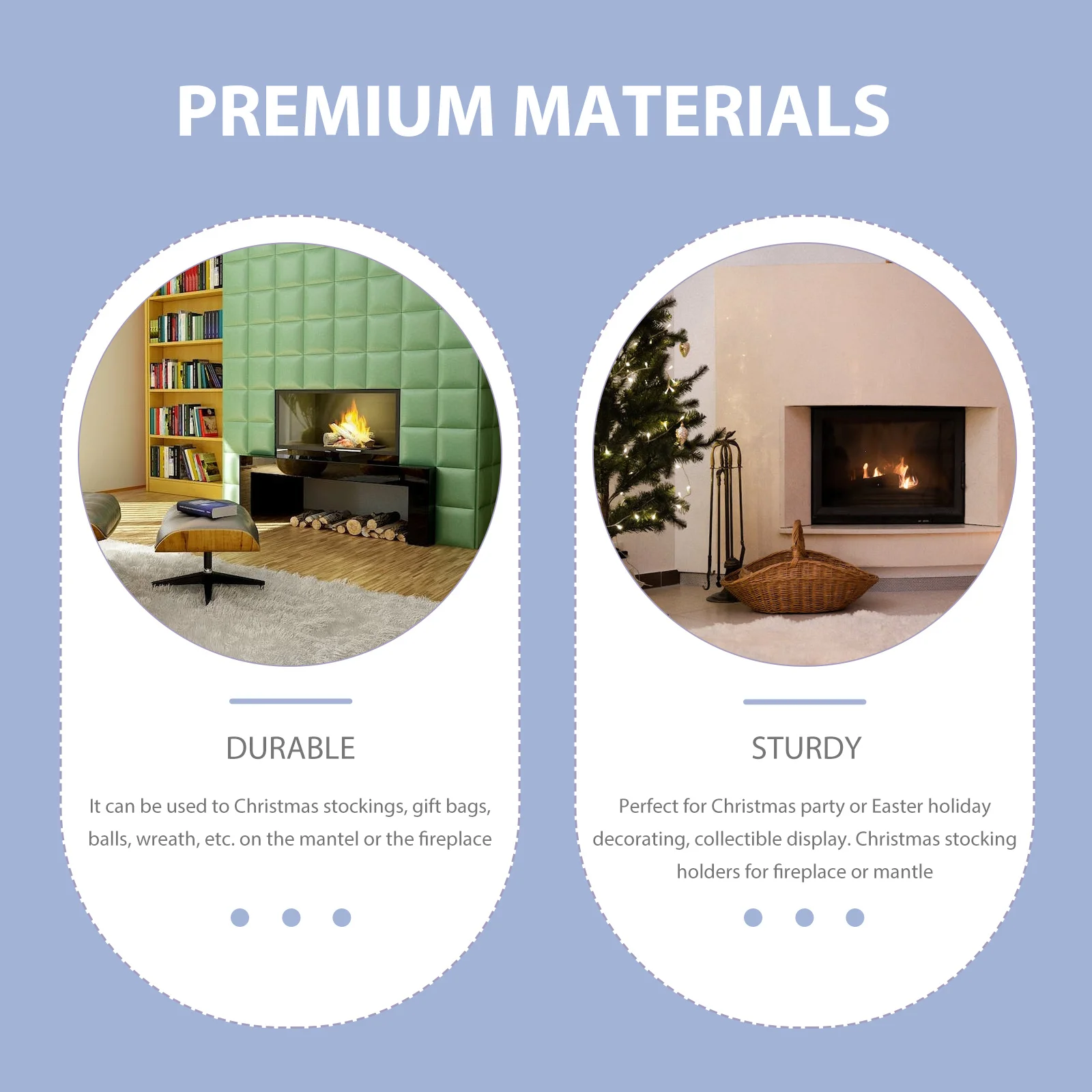 

4Pcs Xmas Stocking Hook Iron Mantel Hanger for Christmas Fireplace Hanging Stockings Umbrellas Handbags Reusable Decor