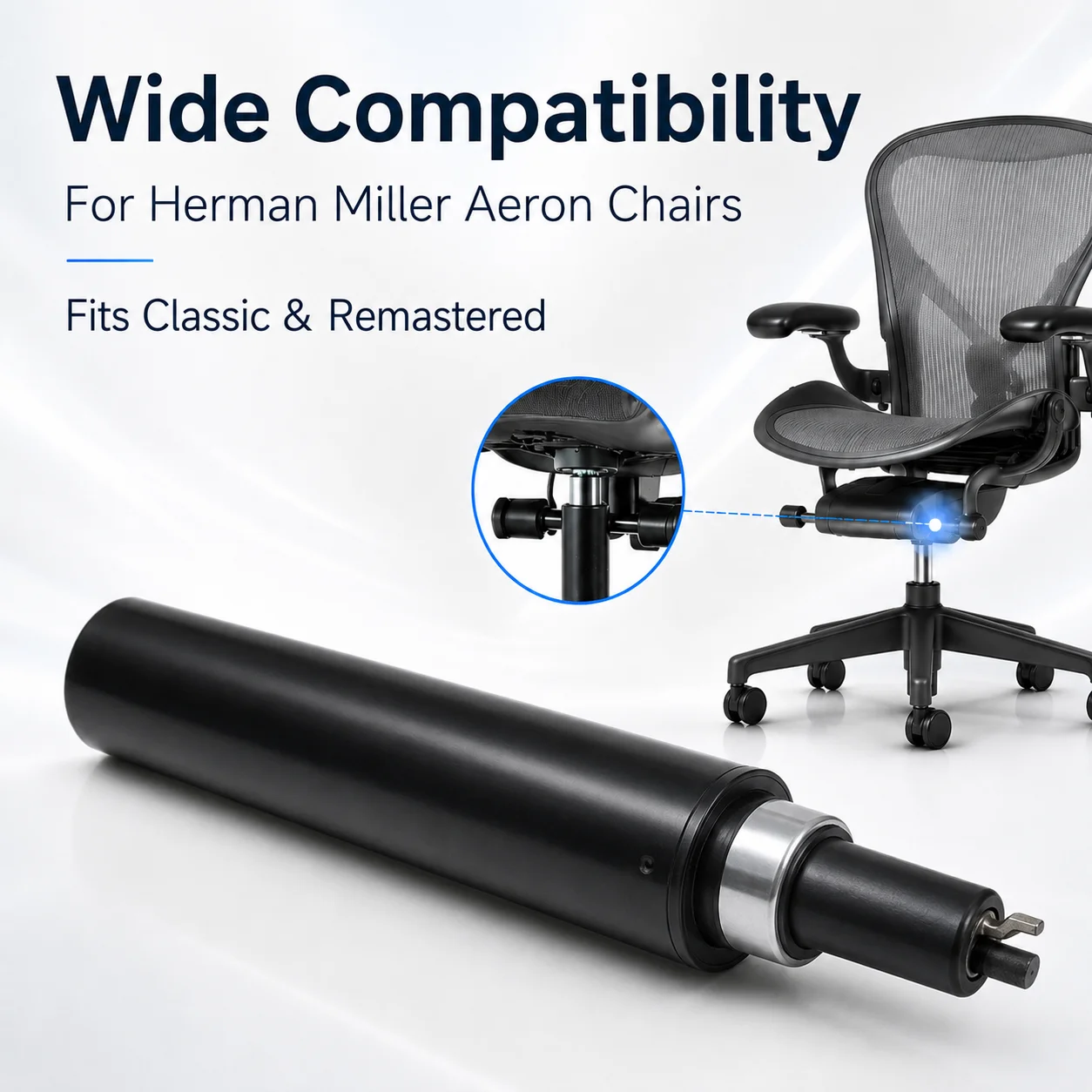Hermann Miller Classic (1 gen) chair replaces air pressure rod, Shs Sanhong Air pressure rod