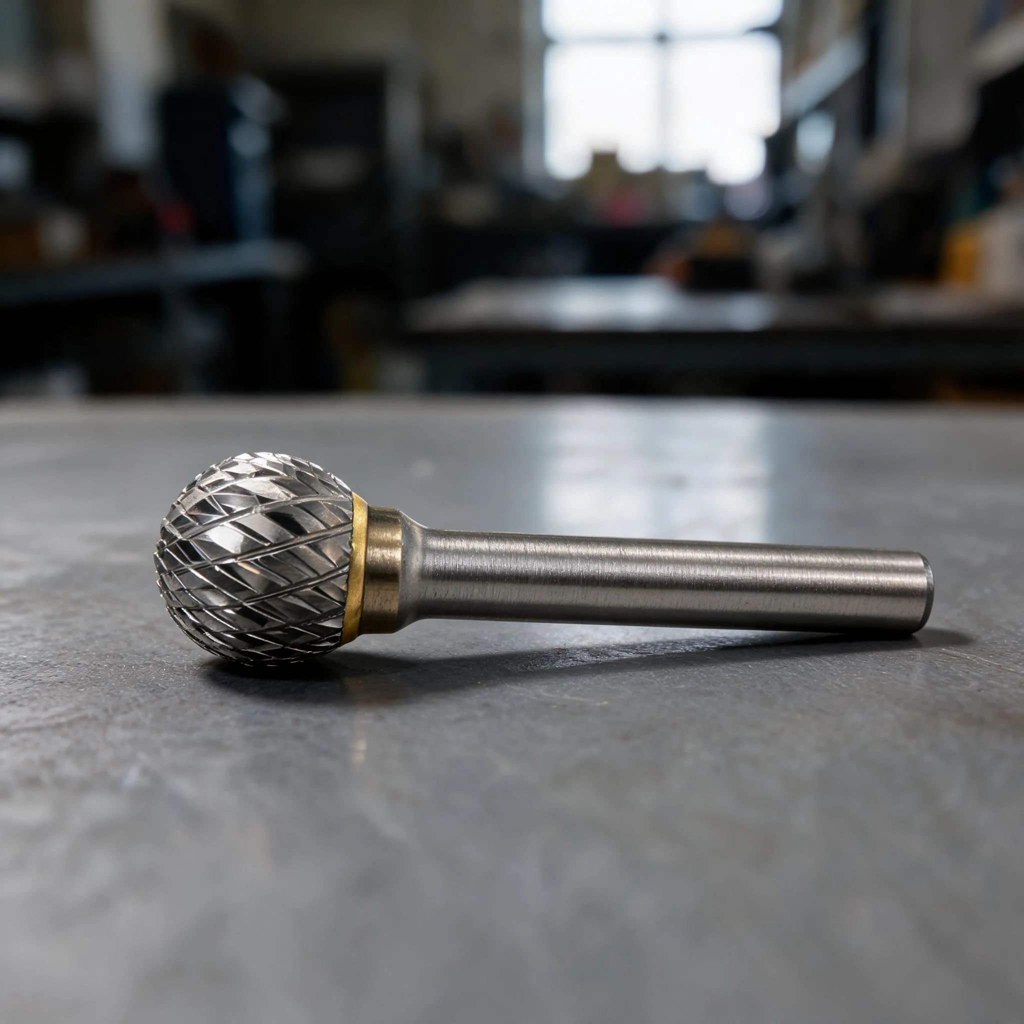 1pc 16mm Carbide Rotary File D-Shaped Ball Head 6mm Shank Rotary Bur For Cutting Wood Plastic Copper Aluminum