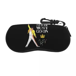 Custom Freddie Mercury Rock Roll Shell Eyeglasses Protector Cases Women Men Sunglass Case Show Must Go On Glasses Pouch