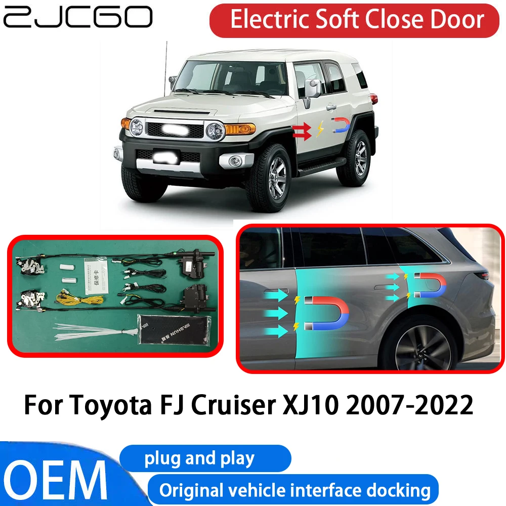 for Toyota FJ Cruiser XJ10 2007-2022 Car Automatic Electric Soft Close Door Closer System OEM Plug and Play Comfort Closing