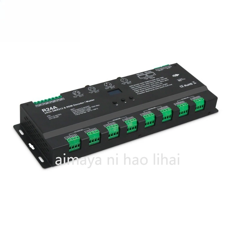 24-Channel DMX512 decoder RDM decoder Multi-channel RGB controller