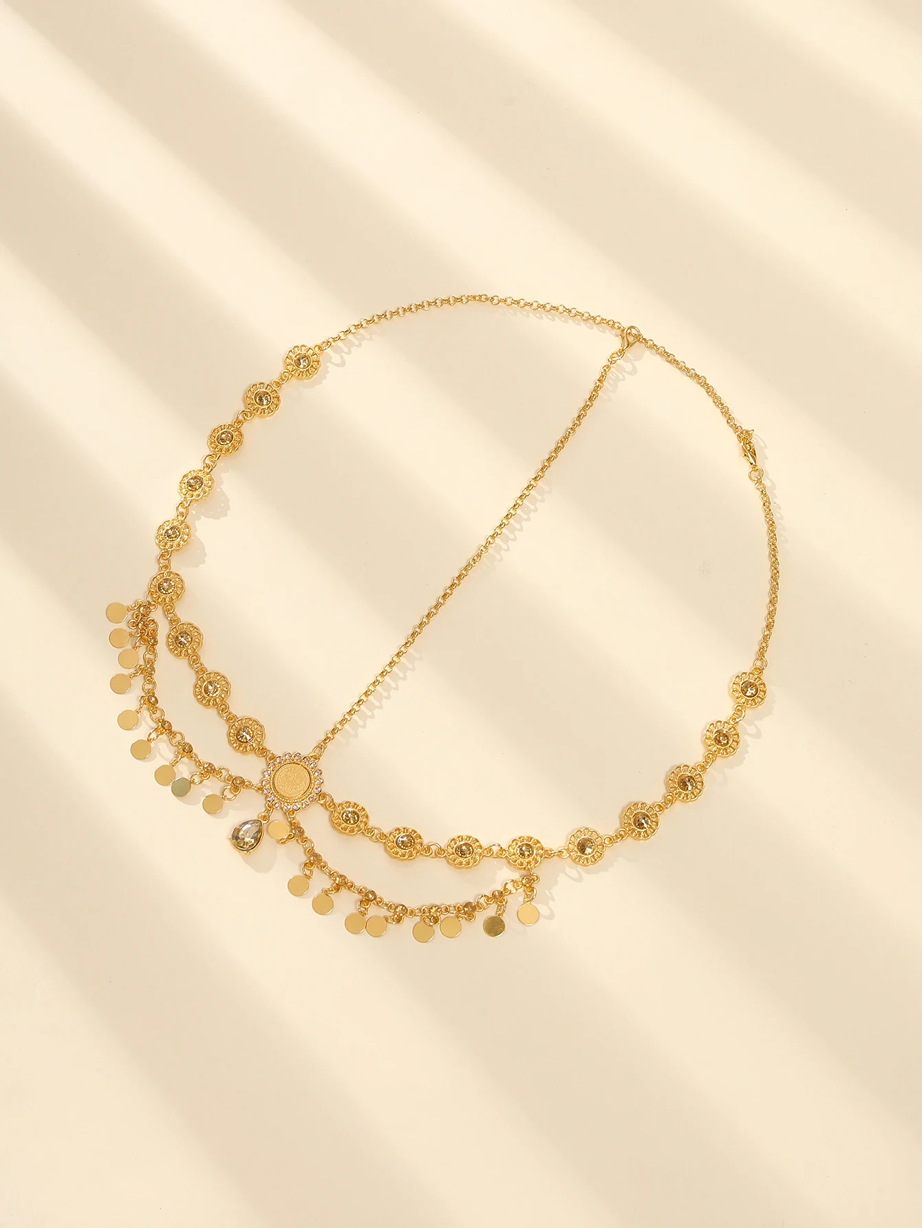 2025 estilo boêmio feminino headwear luxo strass pedra preciosa testa decoração corrente confortável festa de casamento festival